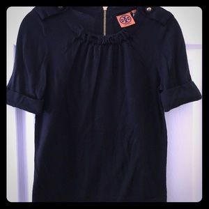 Tory Burch Wool Navy Emma Sweater w/box and tags